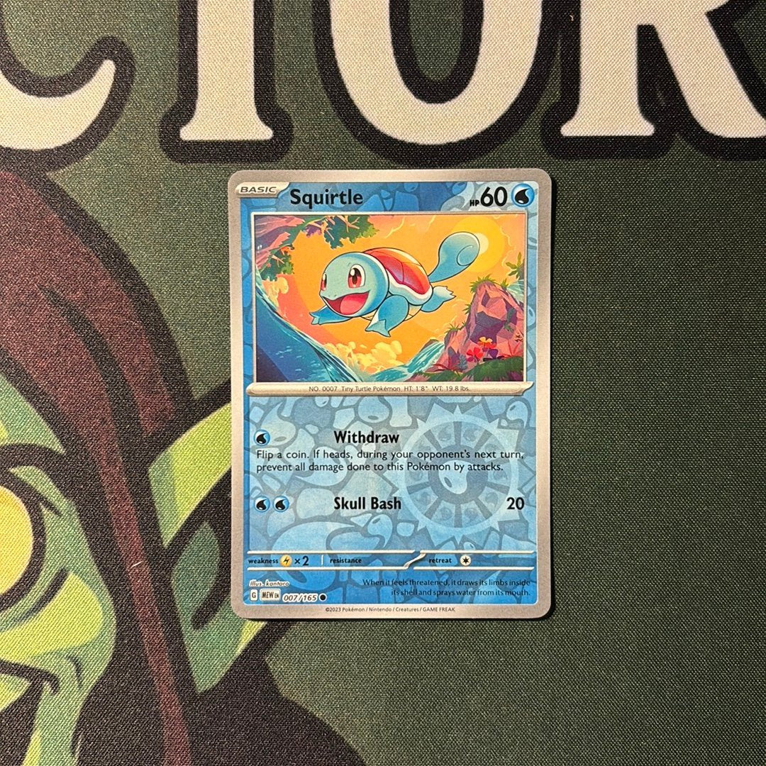 Squirtle reverse holo - 007/165 (Scarlet & Violet 151)
