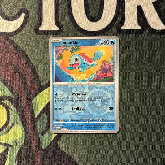 Squirtle reverse holo - 007/165 (Scarlet & Violet 151)