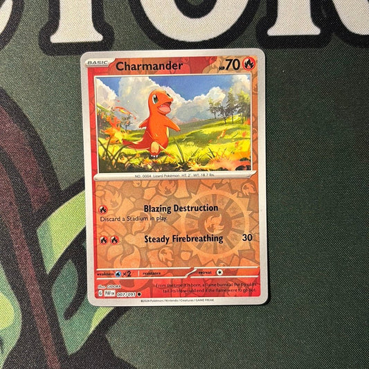 Charmander reverse holo 007/091 (Scarlet & Violet 151)