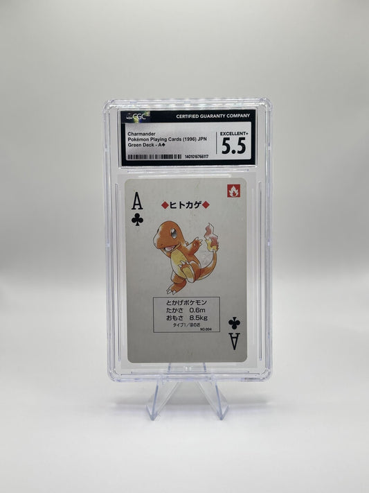 Pokémon - Charmander CGC 5,5 (Pokémon Playing Cards 1996, Japanese Green Deck)
